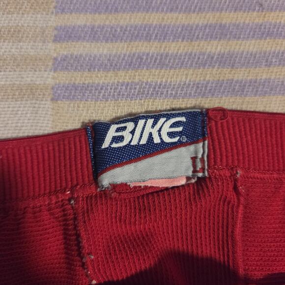 Rare Vintage 90s Jordan Flight Bike Shorts Red Compression Cycling Basketball - Picture 2 of 9